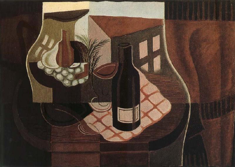 Juan Gris The small round table in front of Window oil painting image